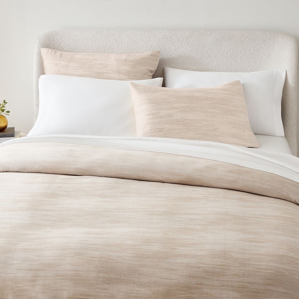 Silky TENCEL™ Striated Quilt Cover & Pillowcases West Elm Australia
